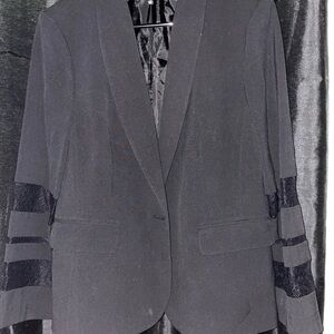 Nine West Black Blazer with lace Sleeves